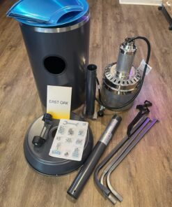 EAST OAK 50,000 BTU Patio Heater with Sand Box, Table Design, Double-Layer Stainless Steel Burner, Wheels, Triple Protection System, Outdoor Heater for Home and Residential, 2023 Upgrade, Black 57 81AA875pZ7L