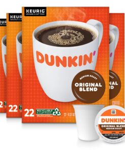 Alternative view of Dunkin' Original Blend Medium Roast Coffee, 88 Keurig K-Cup Pods 22 Count (Pack of 4)