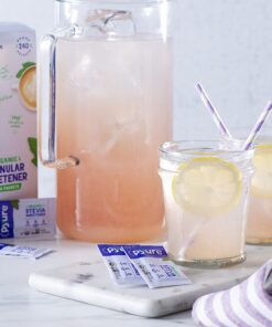 Pyure Organic Stevia Packets | Granulated Sugar Packets - White Sugar Substitute | Zero Carb, Zero Sugar, Zero Calorie Sweetener Packets | Plant-Based Stevia Packets for Keto Coffee | 1000 Count 1000 Count (Pack of 1) 13 81AEEfyhJwL