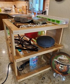 Lipper International 8883 Bamboo Wood 3-Tier Corner Kitchen Storage Shelf, 10" x 10" x 9-1/2" 35 81AF2mpje6L