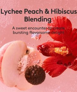 Alternative view of Osulloc Kombucha Tea LycheePeach (Lychee & Peach Blending), Sparkling Powdered Mix Beverage, No added sugar, 10 Sticks, 1.76oz Lychee & Peach 10 Count (Pack of 1)