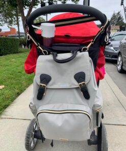 VS VOGSHOW Diaper Bag Backpack, Multifunction Stylish Travel Baby Bag Backpack with Crossbody Strap, Maternity Nappy Bag Gray 113 81AFp3PTDXL