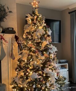 Kurt Adler UL1219/NAT 10 Light Indoor Rattan Natural Star Treetop 38 81AG3bCV0dL