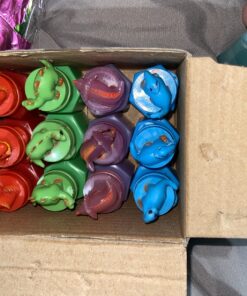 Kicko 12 Pcs Dinosaur Bubbles Bottles - Dinosaur Party Favor Bubbles for Birthday Parties, Party Favors for Kids 4-8 Multi Color Bubble Toys - Fun Party Toy for Kids 16 81AGacNN 8L