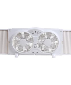 Genesis Twin Fan High Velocity Reversible AirFlow Fan, LED Indicator Lights Adjustable Thermostat & Max Cool Technology, ETL Certified, White (A1WINDOWFAN) 22 81AGpAJdnkL 1