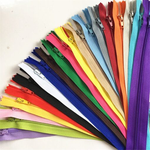 WKXFJJWZC 40pcs Nylon Coil Zippers Tailor Sewer Craft 50CM (20 Inch) Crafter's &FGDQRS (20/Color) (Mix) 20Inch-Pack of 40pcs