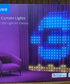 Govee Curtain Lights, WiFi Smart Christmas Lights LED, Color Changing Window Lights, Dynamic DIY Curtain String Lights for Bedroom Wall, Outdoor IP65 Waterproof, 5 x 6.6ft, 520 RGBIC LEDs 33 81AHuAsFUL