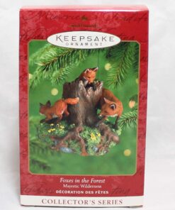 1 X Foxes In The Forest Hallmark Keepsake Ornament: Majestic Wilderness #4