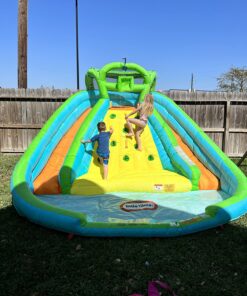 Little Tikes Rocky Mountain River Race Inflatable Slide Bouncer Multicolor, 161.00''L x 169.00''W x 103.00''H --- Weight: 50.00lbs. Little Tikes Bouncer 33 81AJrR9Od0L