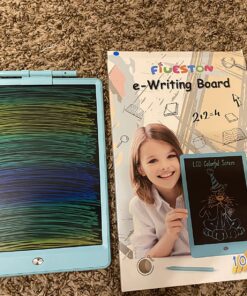 FLUESTON LCD Writing Tablet, Doodle Board Toys Gifts for 3-8 Year Old Girls Boys, 10 Inch Colorful Electronic Board Drawing Pad for Kids, Gifts for Toddler Educational Learning Travel Birthday, Blue Delightful Dolphin Blue 31 81AK fKw4TL