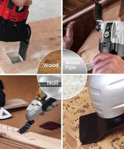 HOTBEST 50 Pack Bi-Metal Oscillating Multi Tool Quick Release Saw Blades Multitool Blade Fits for Porter Cable,Rockwell,Makita,Black & Decker Dremel etc. 13 81AKIHqtd0S