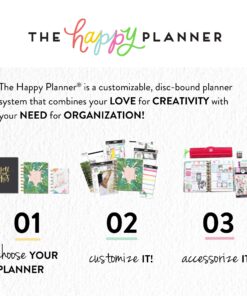 me & my BIG ideas Plastic Expander Discs, Black - The Happy Planner Scrapbooking Supplies - Add Extra Pages, Notes & Artwork - Create More Space for Notebooks, Planners & Journals - Expander Size 18 81AKysI9CKL