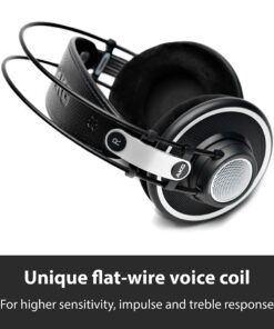 AKG Pro Audio K702 Over-Ear, Open-Back, Flat-Wire, Reference Studio Headphones,Black 23 81ALNP1phZL