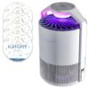 Katchy Indoor Insect Trap - Catcher & Killer for Mosquitos, Gnats, Moths, Fruit Flies - Non-Zapper Traps for Inside Your Home - Catch Insects Indoors with Suction, Bug Light & Sticky Glue (White) Original White 26 81ALQYCQGwL