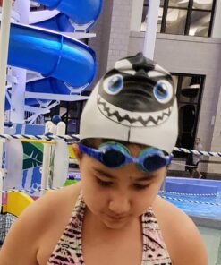 TYR Swimple Tie Dye Youth Swim Goggles Blue/Green 12 81AM8w9E5cL