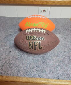 GlowCity Glow in The Dark Football - Light Up LED Ball - Perfect for Evening Play, Camping, and Beach Fun! Adult 10" 33 81AMiIxPwlL