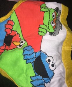 Sesame Street Boys' 100% Combed Cotton Briefs Multipacks with Favorites Like Elmo, Cookie Monster & Big Bird in 18m, 2/3t, 4t 2-3T 7-pack 23 81AMuE7apCL