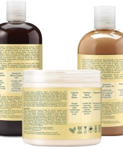 Shea Moisture Curly Hair Product Bundle Shampoo 16 Fl Oz, Conditioner 13 Fl Oz, Leave in Conditioner 15 Oz, Jamaican Black Castor Oil for Healthy Hair Growth, Strengthen & Restore, Sulfate Free 3 Piece Set 23 81AMxSCZSuL