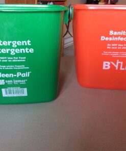 Carlisle FoodService Products KP97GN Kleen-Pail Commercial Cleaning Bucket, 3 Quart, Green 1 3 Quarts 21 81APJdAp 2L