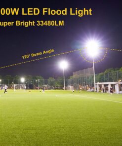 WERISE 300W LED Flood Light Outdoor, 33480lm 6000K Super Bright Yard Security Lights IP66 Waterproof Outdoor Work Lights, Adjustable Heads, Great for Garden,Yard, Parking Lot Cool White 11 81AQ3RBSyNL