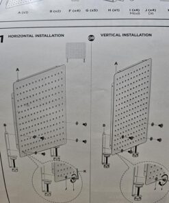 G-PACK PRO SET OF X Clamp-on Desk Pegboard, Standing Desk Accessories for Office, Gaming Desk Organizer, Privacy Panel for Desk, Work Desk Organizer, 20.5 x 16.5-inch, S1 Large Black (Black) 20 81AQj4Kd31L