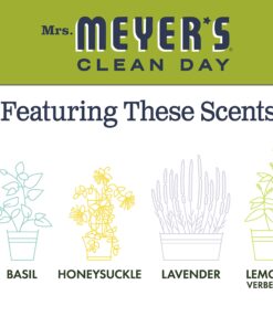 MRS. MEYER’S CLEANDAY Dish Soap Lemon Verbena, 16 Fl. Oz. (Pack of 3) 16 Fl Oz (Pack of 3) 19 81ARlxO4IML