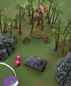 Stratagem 6' x 4' Open Field Grass Terrain Neoprene Tabletop Wargaming Grass Field Battlemat with Carrying Case 25 81AT6JSMKaL