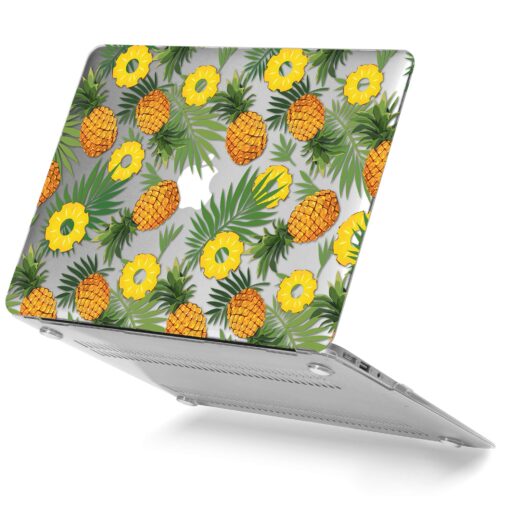 GMYLE MacBook Air 13 Inch Case A1466 A1369 Old Version 2010 2017, Hard Shell Plastic Clear Crystal Glossy Snap On Cover (Pineapple The Tropical Fruit) MacBook Air 13" (A1369/A1466) Sweet Pineapple