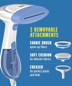 Conair Handheld Garment Steamer for Clothes, ExtremeSteam 1200W, Portable Handheld Design,White/Blue White/Blue 32 81AUVum8GGL