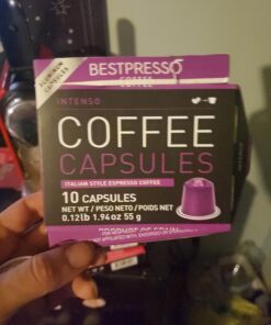 Bestpresso Coffee For Nespresso Original Machine 120 Aluminum Pods Certified Genuine Espresso Variety Pack Pods Compatible with Nespresso Original (Intense Variety Pack) intense variety pack 12 Count (Pack of 10) 20 81AVis7ZUL