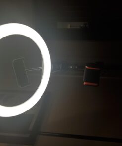 GearLight Ring Light - 10" Selfie Tripod Stand with LED Lights, Dual Phone Holders, Adjustable Height and Lighting for Recording, Makeup & Photography - Cute Room Decor Stuff & Gifts For Teen Girls 10 inch 34 81AVsihPhL