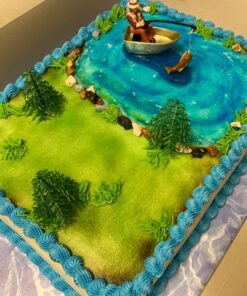 DecoPac Fisherman with Action Fish DecoSet Cake Decoration, 3 Piece Set, (16334) 30 81AW5VM5X5L