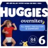 Huggies Overnites Size 6 Overnight Diapers (35+ lbs), 84 Ct 15 81AWCND80LL