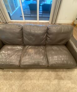 The Original Leather Recoloring Balm by Furniture Clinic - 16 Color Options - Leather Repair Kit for Furniture - Restore Couches, Car Seats, Clothing - Non-Toxic Leather Repair Cream (Dark Grey) Dark Grey 34 81AWe22vpYL