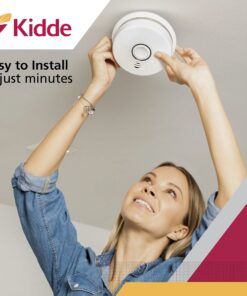 Kidde Wireless Hardwired Smoke Detector, 10-Year Battery Backup, Voice Alerts, Photoelectric Sensor Wire-Free Interconnect Combination Alarm 14 81AXUiJRVbS