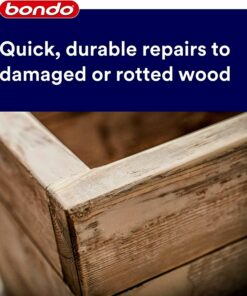 Bondo Home Solutions Wood Filler, Sandable in 15 min, 1.9 lbs with 1 oz Hardener 43 81AbPDY9OEL