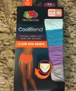 Fruit of the Loom Women's 4 Pack Coolblend Low Rise Brief Panties 5 81AbWXa8TL