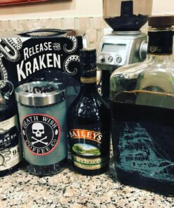 Death Wish Coffee, Organic and Fair Trade Dark Roast Whole Bean Coffee, 16 oz 16 Ounce (Pack of 1) 49 81AdQd6ZVL 1