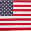Heath Outdoor Products American Flag - 2.5 x 4 Feet Poly Cotton Flag with Pole Sleeve - Made in The USA - #25303M
