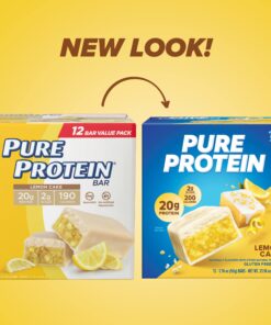 Alternative view of Pure Protein Bars, High Protein, Nutritious Snacks to Support Energy, Low Sugar, Lemon Cake, 1.76 oz, 12 Count (Pack of 1)(Packaging May Vary)