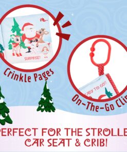 KIDS PREFERRED Rudolph The Red-Nosed Reindeer On The Go Teether Book, Soft Crinkle, Mirror, Christmas Holiday Toy, Boys & Girls 0 and up, 5 Inches 15 81AhHq73mGL