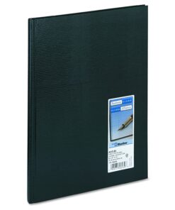Blueline Executive Notebook with Ribbon Bookmark, 1-Subject, Medium/College Rule, Black Cover, (75) 10.75 x 8.5 Sheets 18 81AhfdKkl7L