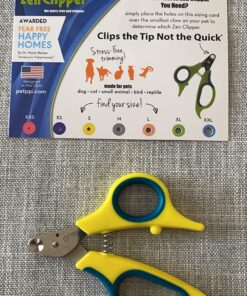 Zen Clipper Pet Nail Clipper for Cats – Cat Nail Clipper for Safer Cat Grooming and Nail Care - Clean, Quiet, and Easy-to-Use Stainless Steel Cat Claw Trimmer - (2.5mm Hole) Small - 2.5mm hole 30 81Ahx5h1cL