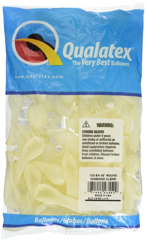 Catalog 7 Qualatex 43552 Diamond Clear, 5 Inch