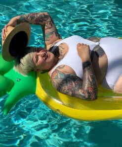 VICKEA Inflatable Pool Floats for Kids and Adults, Large Water Inflatable Pineapple Pool Float for Swimming Pool 39 81Ak37 ygAL