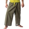 LannaPremium Thai Fisherman Pants for Men Women Yoga Pants Pirate Pants 2 Tone - Martial Arts Pants Green and Dark Green 14 81Ak4WjNUpL