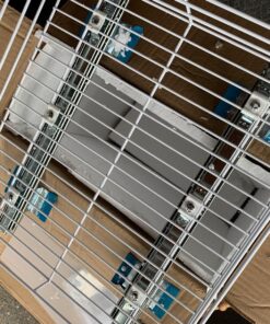 Household Essentials Glidez Powder-Coated Steel Pull-Out/Slide-Out Storage Organizer with Plastic Liner for Under Cabinet or Wire Shelf Use - 1-Tier Design - Fits Standard Size Cabinet or Shelf, White 15" 55 81AlHI3jHAL