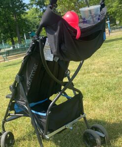 Summer Infant 3Dmini Convenience Stroller, Blue/Black – Lightweight Infant Stroller with Compact Fold, Multi-Position Recline, Canopy Pop Out Sun Visor and More Umbrella for Travel 41 81AleCGNwuL