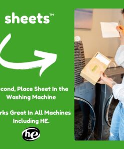 Sheets Laundry Club - As Seen On Shark Tank - Laundry Detergent - (Up to 100 Loads) 50 Laundry Sheets- Fresh Linen Scent - No Plastic Jug - New Liquid-Less Technology - Lightweight - Easy To Use - 50 Count (Pack of 1) 31 81AmR3MNImL