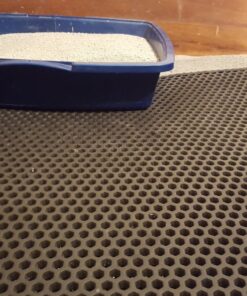 JUMBO SIZE Size Cat Litter Trapper by iPrimio - EZ Clean (Black) - 32 inches by 30 inches Exclusive Water Proof Layer and Puppy Pad Option. Patent Pending. (Sticker Label Peels Off) 32x30 - Black 41 81AmU B4i2L